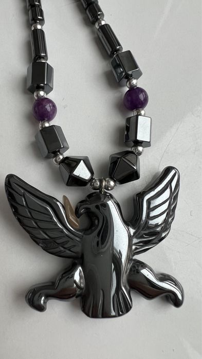 Бусы гематит и аметист,радужный гематит.