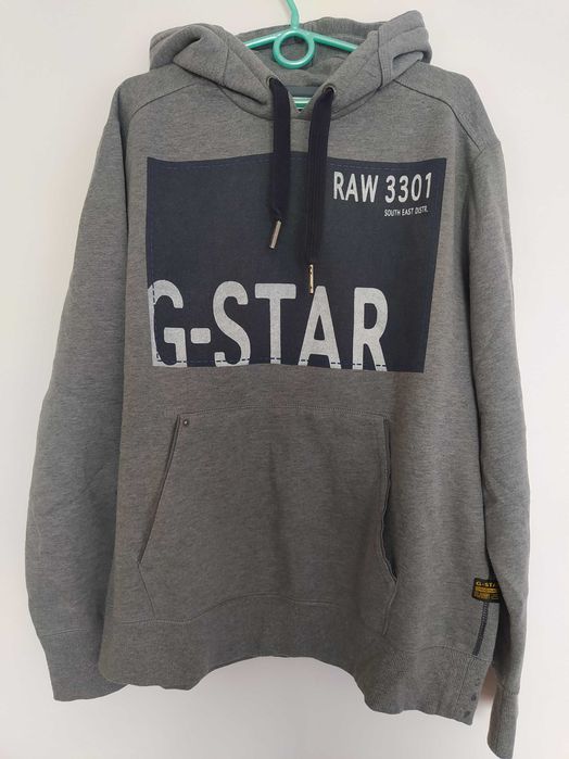 Bluza G Star Raw KENMORE HOODED r. XL/2XL szara ciepła