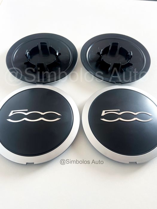 4 Centros de Jante Emblemas Logos | Fiat Abarth