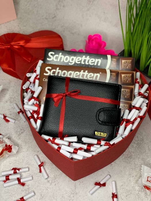 Чоловічий подарунковий набір Валентинка , готовий подарунок коханому