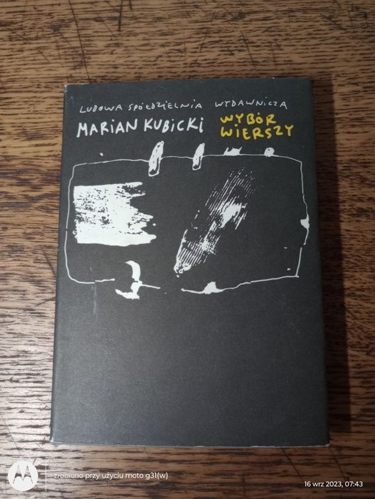 Marian Kubicki. Wybór wierszy.