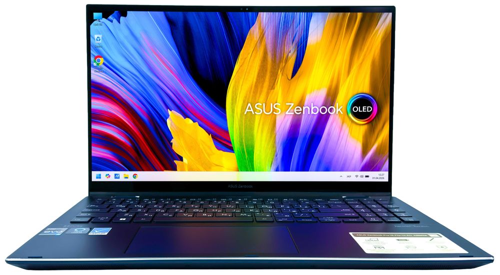 Ноутбук Asus ZenBook Pro 15 Flip OLED: Core i7-12700H/16 ГБ/SSD 512ГБ/15.6" OLED, 120 Гц, Сенсорний