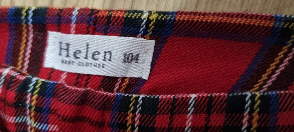 Spódnico-spodenki krata helen roz.104 święta