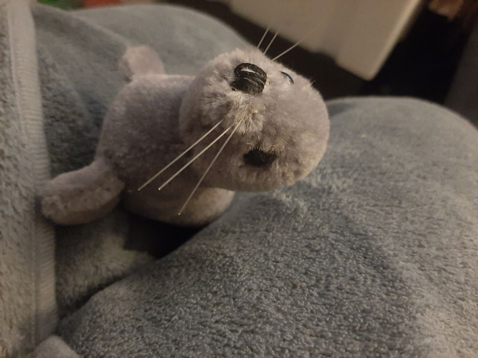 Foca Bebé Vintage 100% lã - anos 80