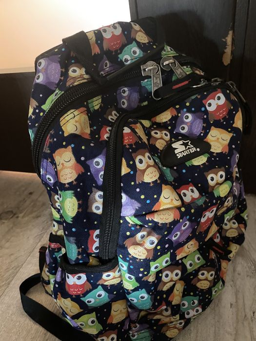 Plecak szkolny w sówki