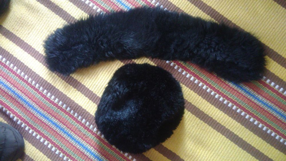 Conjunto gorro e gola