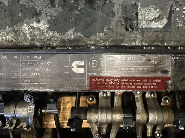 CUMMINS ISME 420 silnik spalinowy rozebrany