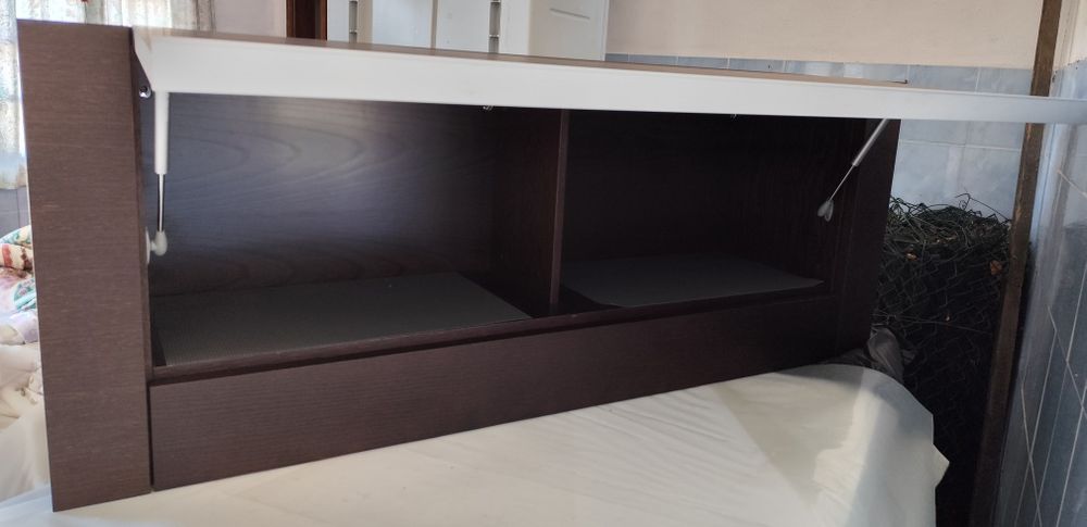 Conjunto Móvel de sala TV cor preto/castanho