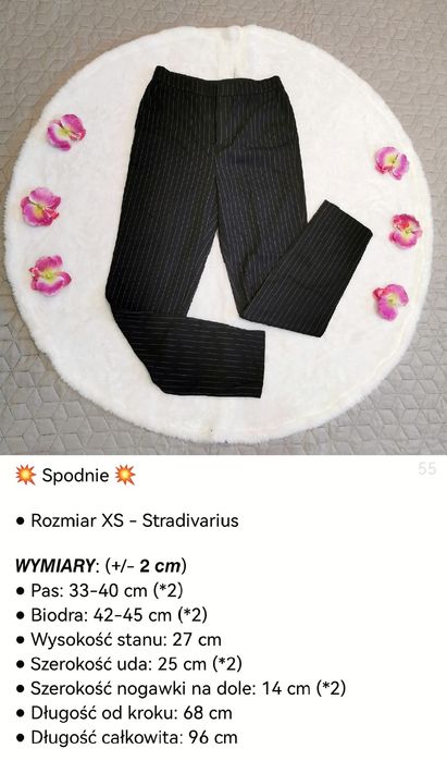 Spodnie eleganckie w paski