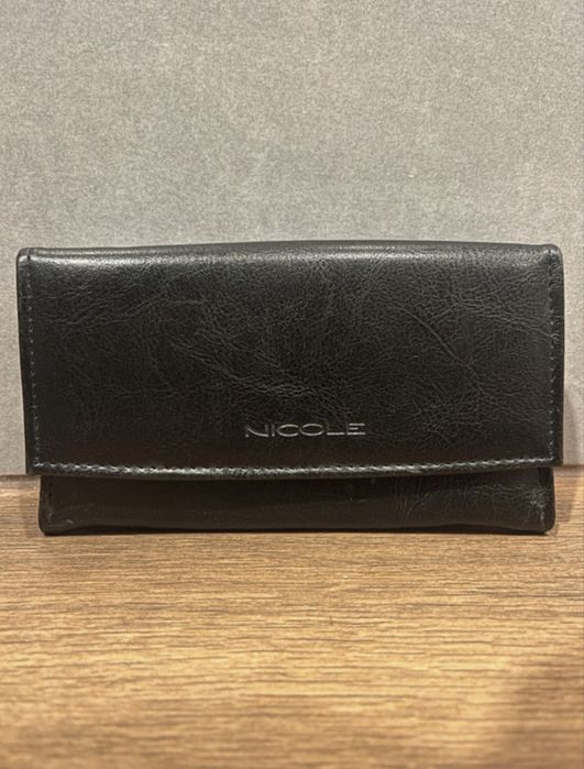 Portfel czarny Nicole elegancki