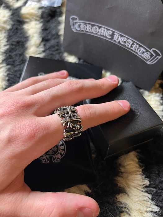 Chrome Hearts Square Cemetery Ring | Кольцо Хром Хартс Квадратное