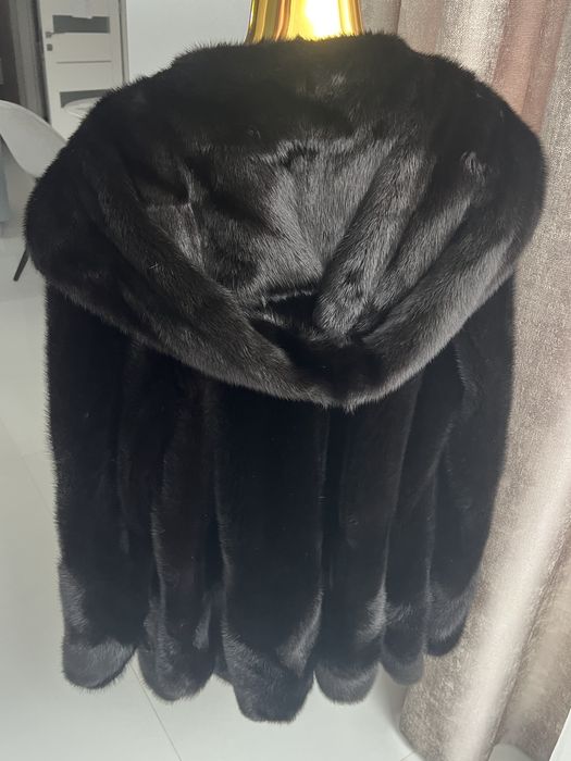 Норкова шуба манто великого розміру 48/52