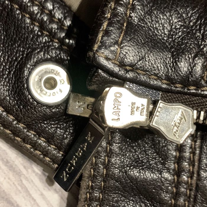 Мужская итальянская кожаная куртка Mabrun Dark Brown Premium Leather