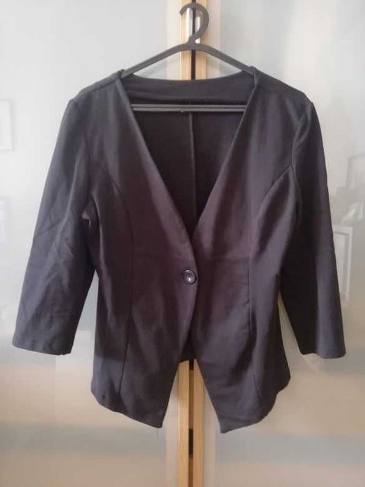 Blazer preto mangas 3/4