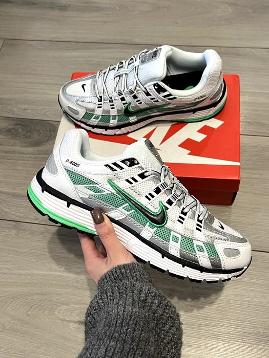 Кросівки Nike P6000 White Green Взуття Найк Кроссовки Топ Постачальник