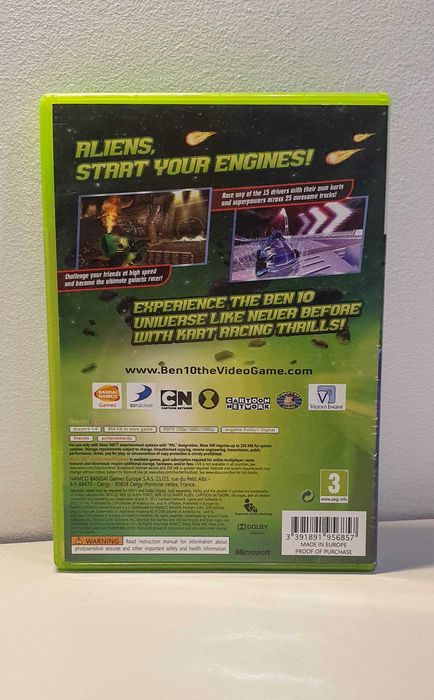 Gra Ben10 Galactic Racing WYŚCIGI dla dzieci Xbox 360 instrukcja 3xAng