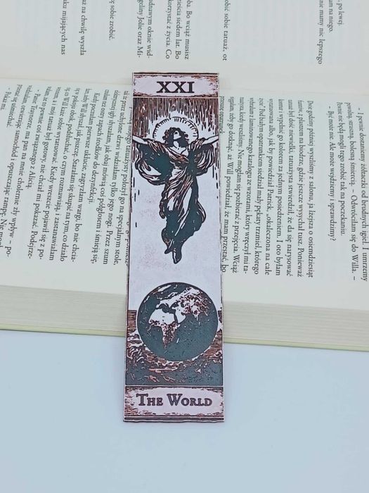 Zakładka do książki Tarot – XXI Świat (The World)