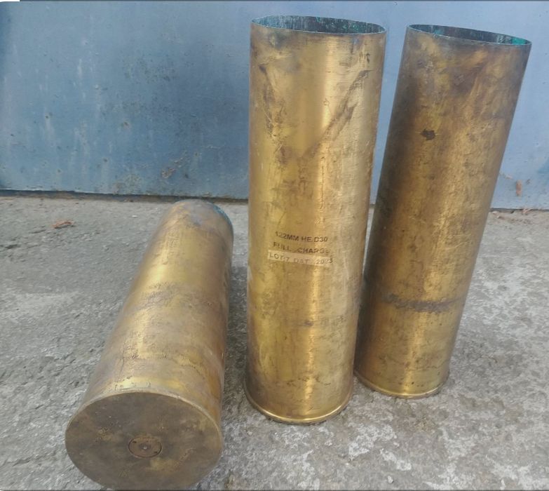 Гільзи 122 мм 152 мм латунь