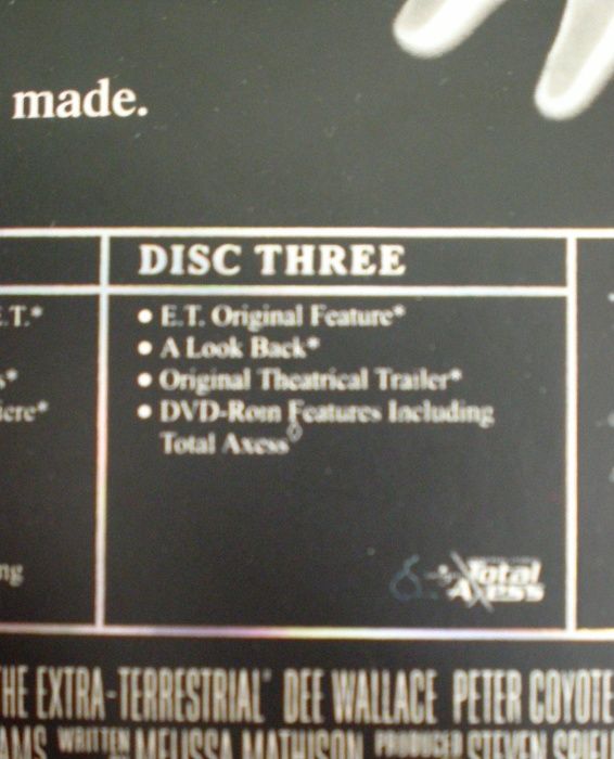 ET The Extra Terrestrial Collectors Edition 3 discos