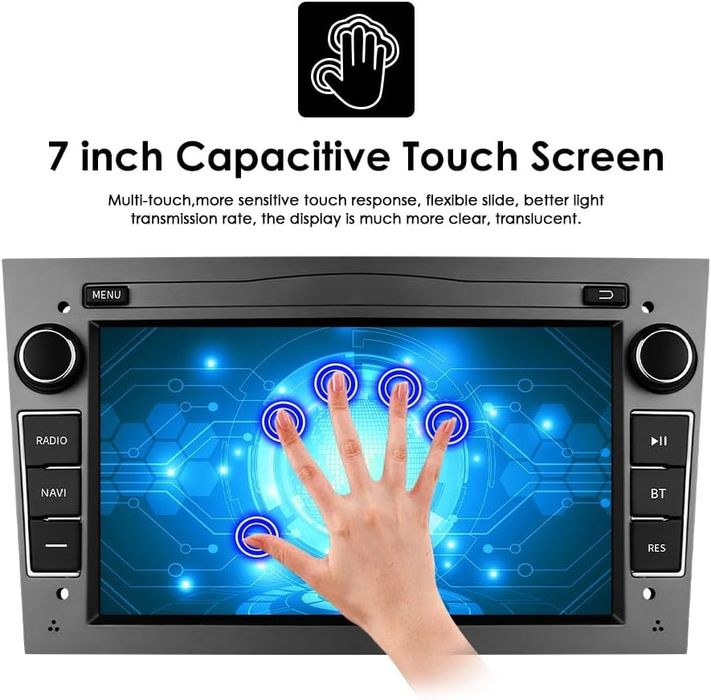 Rádio de Carro Android 13 com CarPlay para Meriva/Tigra/Astra/Vectra