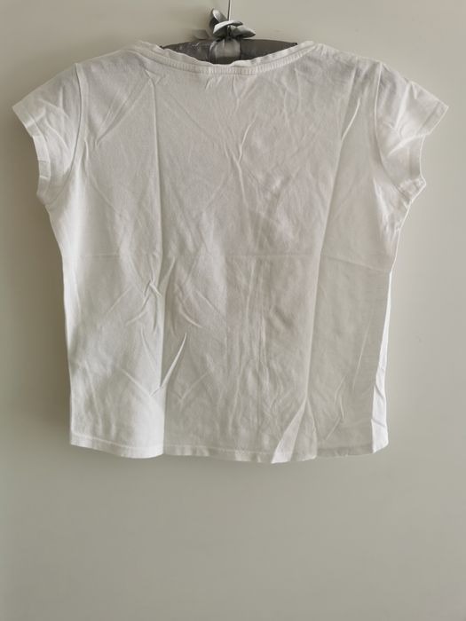 Zestaw dwóch białych koszulek H&M rozm. 146/152