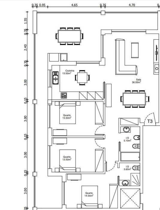 Apartamento T3 - Exposição Solar Nascente + Varanda Churrasqueira + Ja
