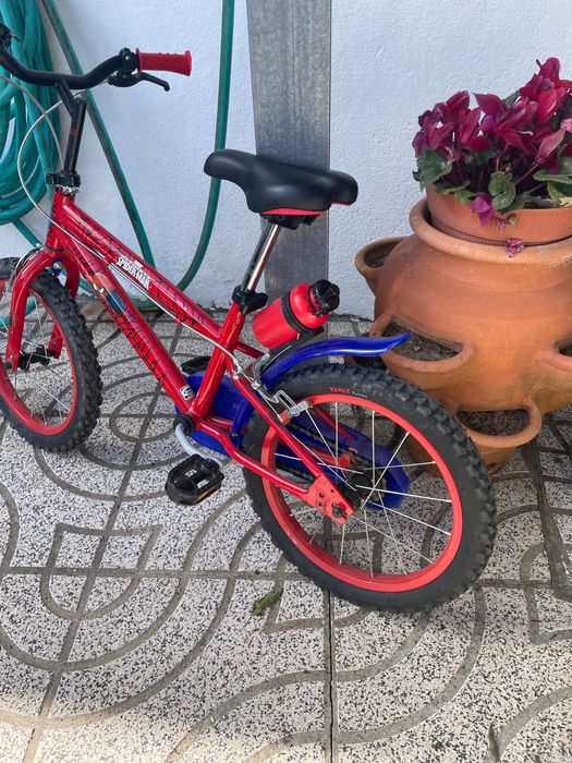 Bicicleta criança spiderman