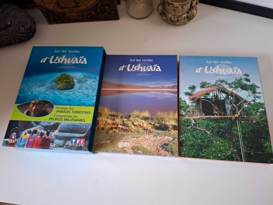 płyta 6 płyt DVD box program dokumentalny Sur les routes d'Ushuaïa Protéger Les Paradis terrestres Comprendre Les peuples millénaires po francusku