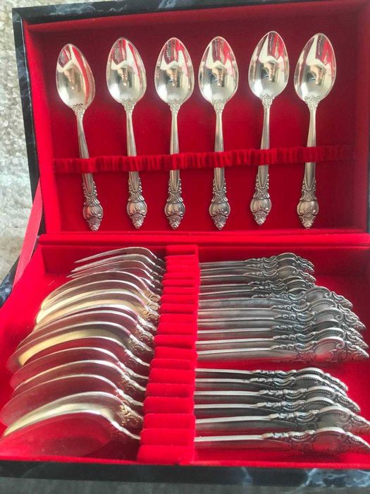 столовые приборы ,роза ,срібна троянда,посеребреные, мельхиор