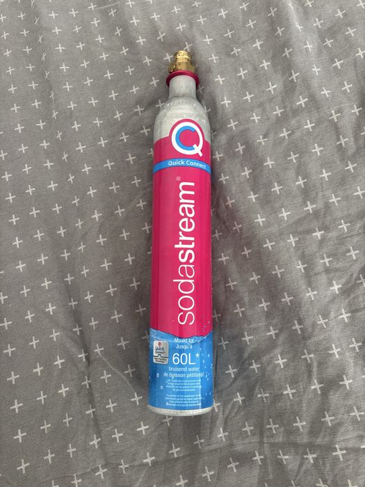 2x Różowy cylinder SodaStream pusty nabój butla