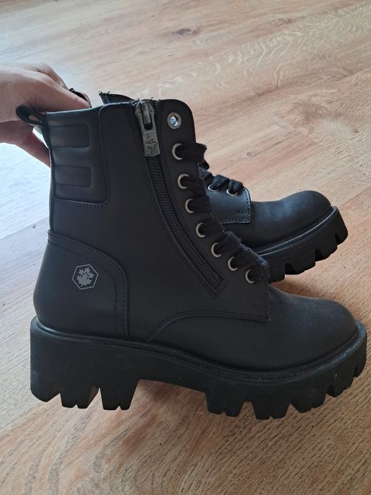 Czarne botki Lumberjack