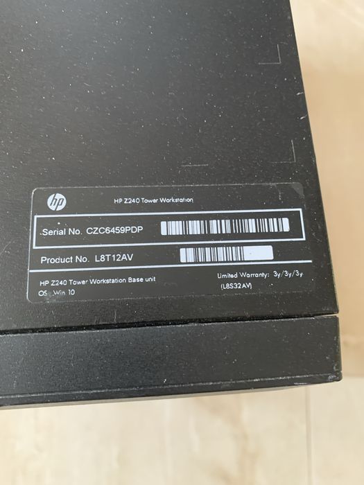 Фірмовий ПК HP Z240 Workstation | i5-6500 | 8GB DDR4 | SSD | Гарантія якості