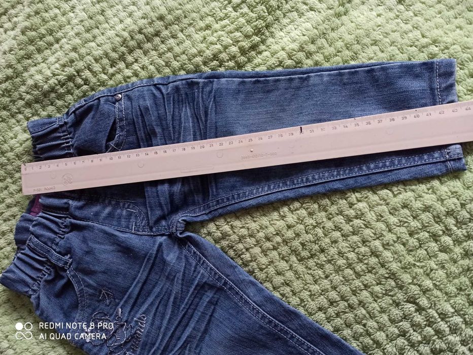 Spodnie jeansowe dziewczynka 74-80