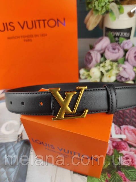 Кожаный женский ремень Louis Vuitton Луи Витон ЛВ жіночий ремінь