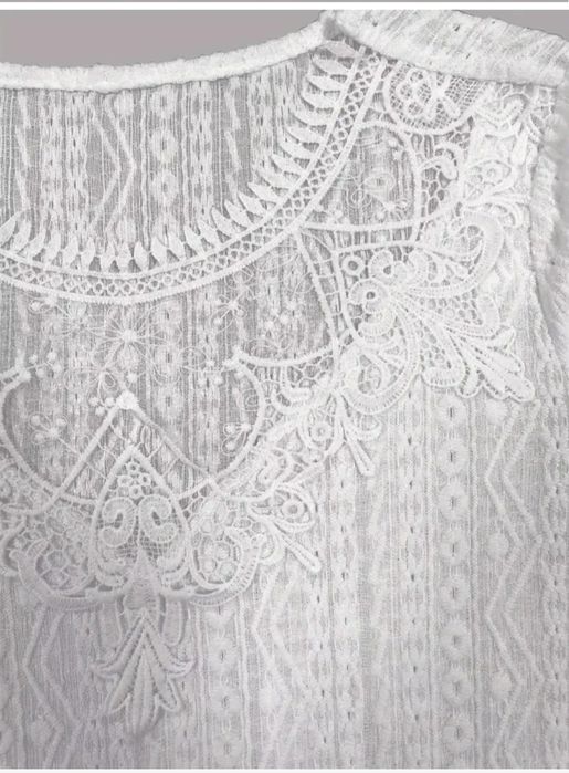 Bluzka biała koronkowa
