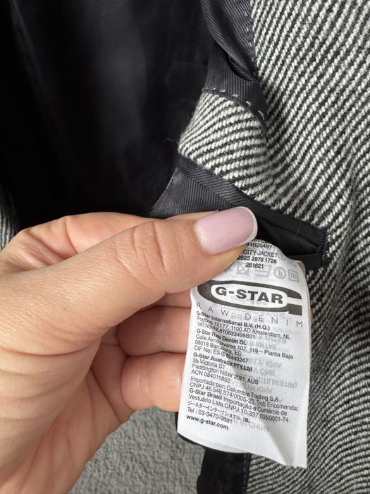 Чоловіче стильне базове пальто піджак шерсть G Star Raw ( cos )