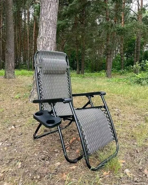 Садовое Кресло Шезлонг с подстакаником. Лежак розкладний пля