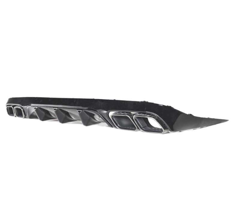 DIFUSOR MERCEDES CLASE E C238 16- AMG PRETO BRILHANTE LOOK E63 + PONTEIRAS ESCAPE