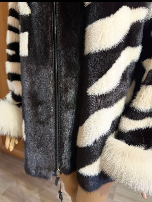 Рр 52.  Норковая шуба ‘ Бомбер’. Италия. Новая. NAFA