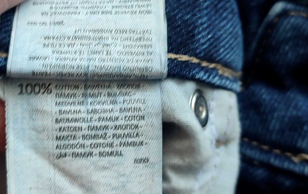 Damskie jeansy szerokie granatowe HOUSE straight 38