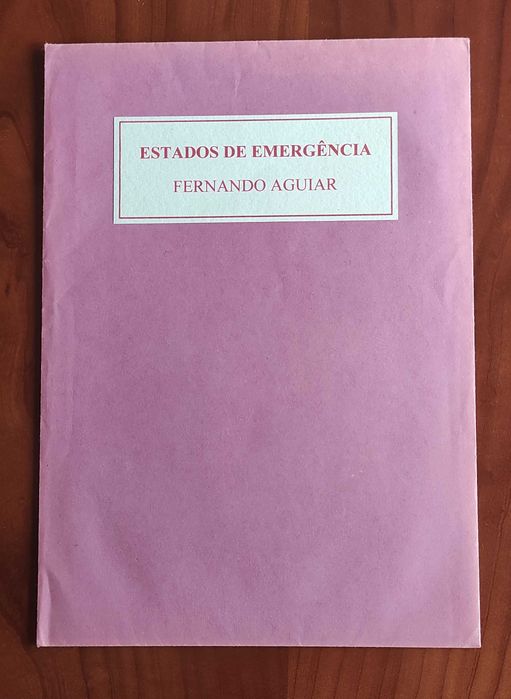 Estados de Emergência. Fernando Aguiar