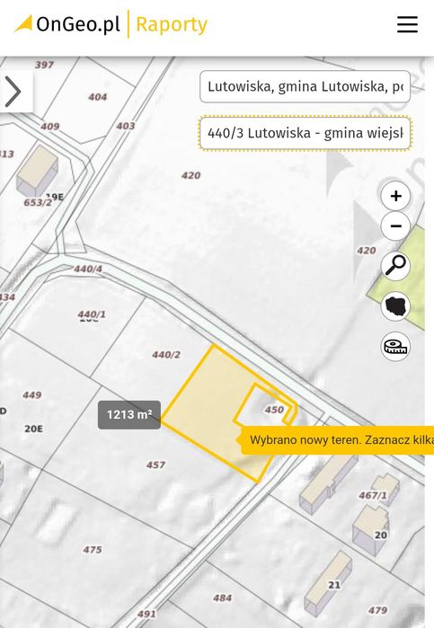 Działka budowlana 1214 m² – Lutowiska – serce Bieszczad