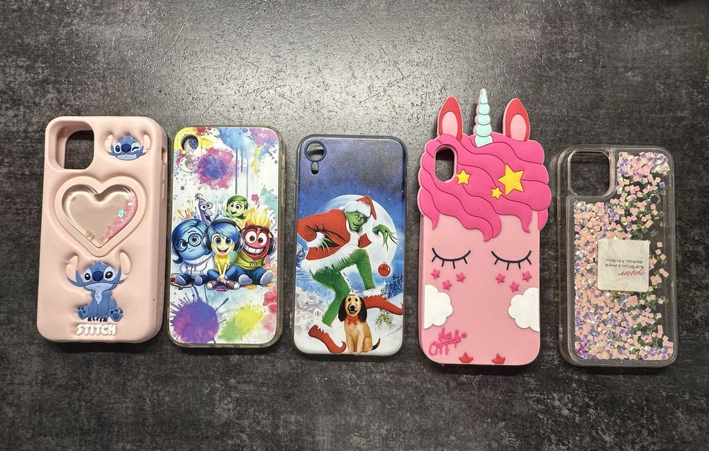 Чохли на iPhone XR - 5 шт