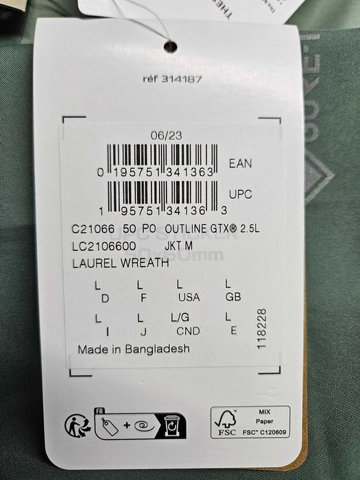 Casaco SALOMON (genuíno) com GORE-TEX para homem NOVO