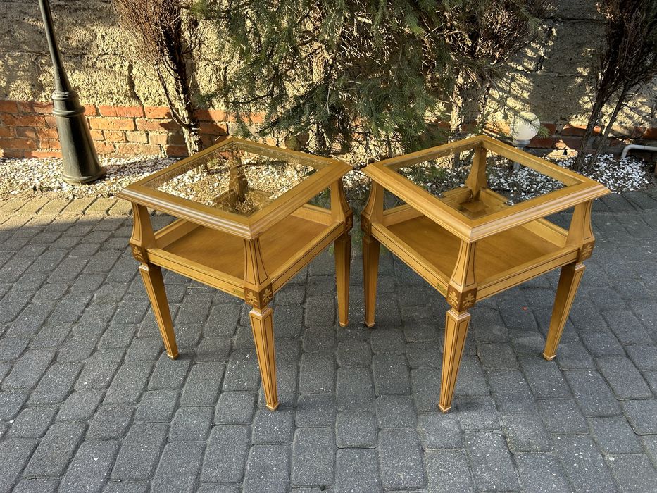 Dwa Stoliki Kawowe Ława Ludwikowska Ludwik Stoliki Nocne Kwietnik