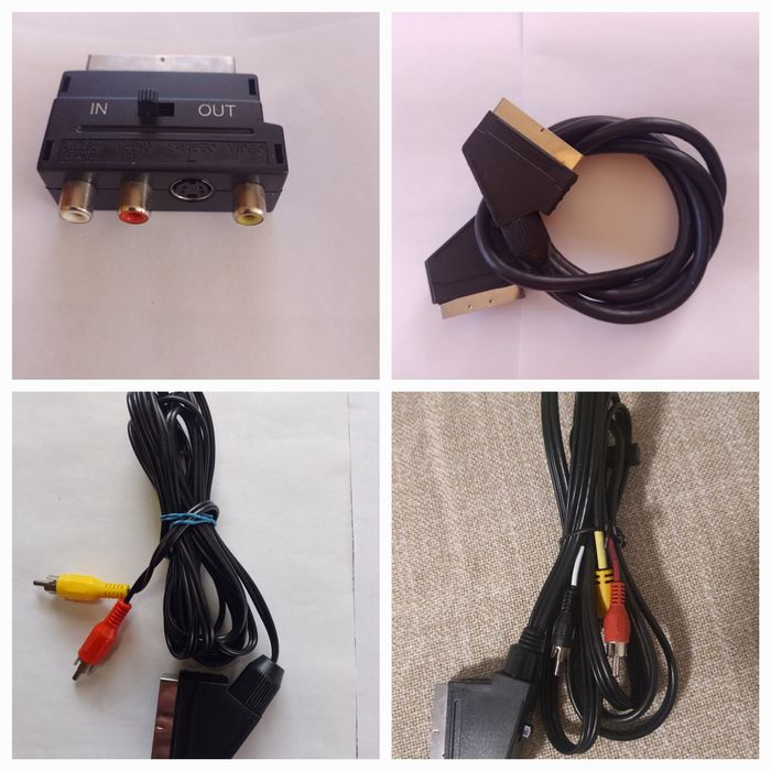 Перехідник Scart - RCA, ( Тюльпани ), S-video, Scart-Scart, RCA-Scart.