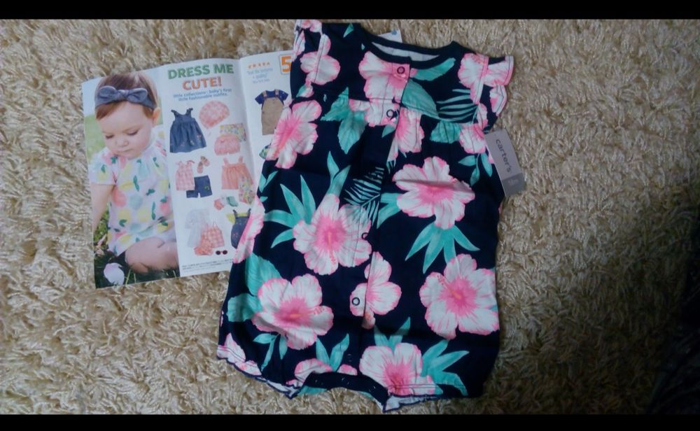 Літній ромпер carters картерс 18 міс бодік чоловічок