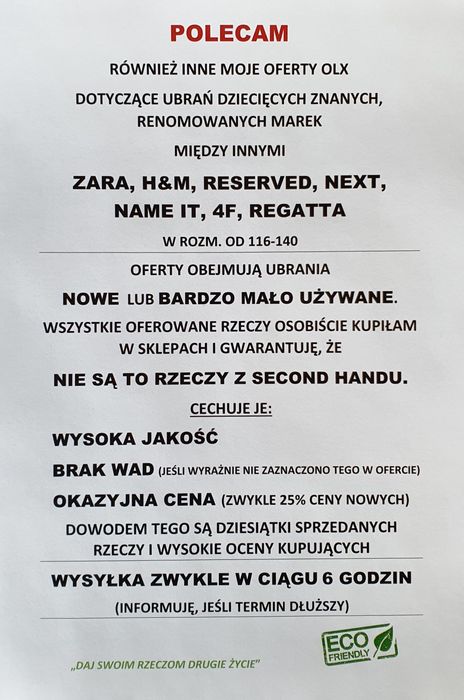 Spodnie dziewczęce UCB rozm. 130