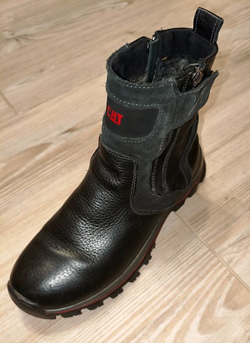 Чоловічі зимові шкіряні черевики CAT