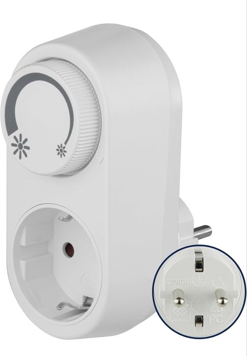 Ściemniacz REV Ritter EMD201 LED 24W 200W do gniazdka obrotowy